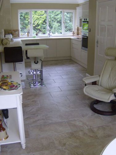 kitchen tiled floor