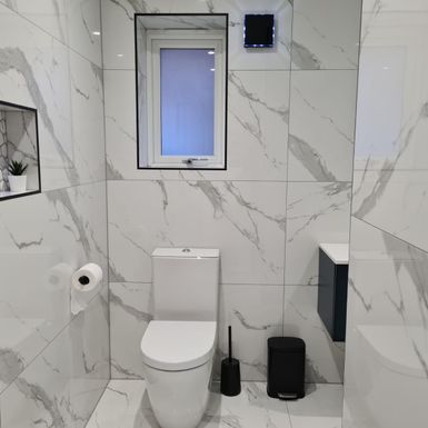 Toilet White Tiles