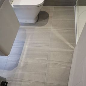 toilet and floor tiles 
