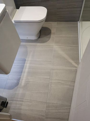 toilet and floor tiles 